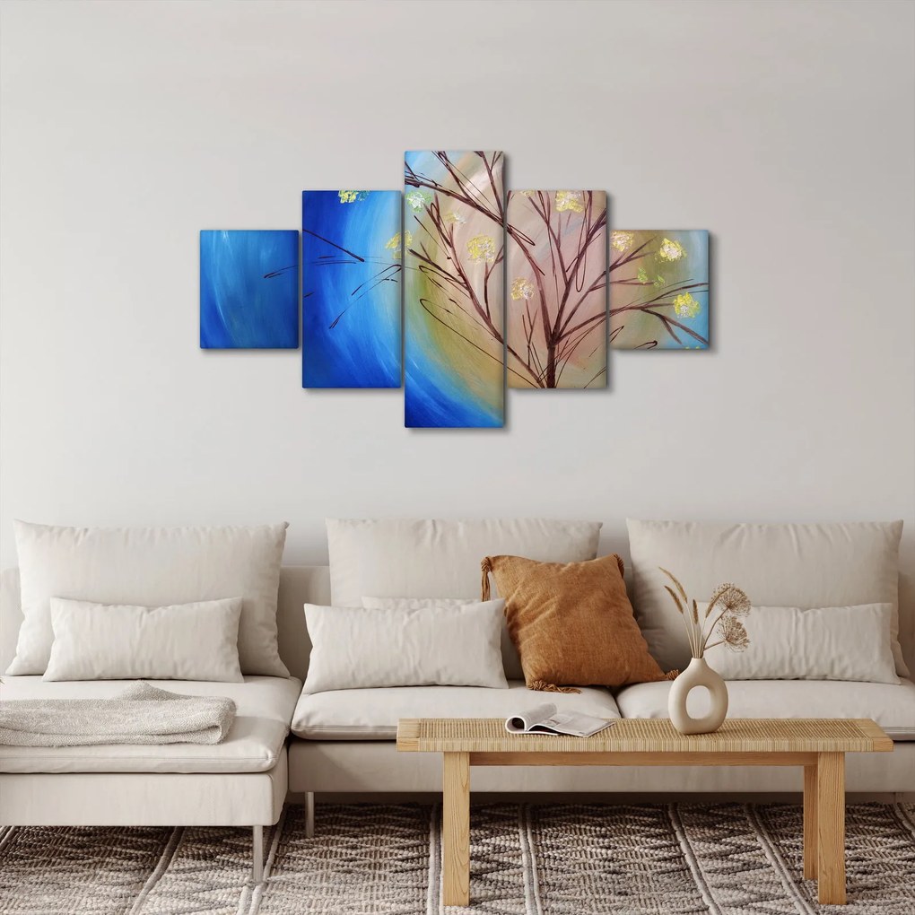 Obraz - Drzewo zakrywające słońce (125x70 cm)