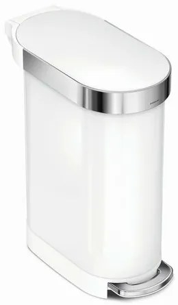 Simplehuman Pojemnik na pedały Slim 45 l, biały