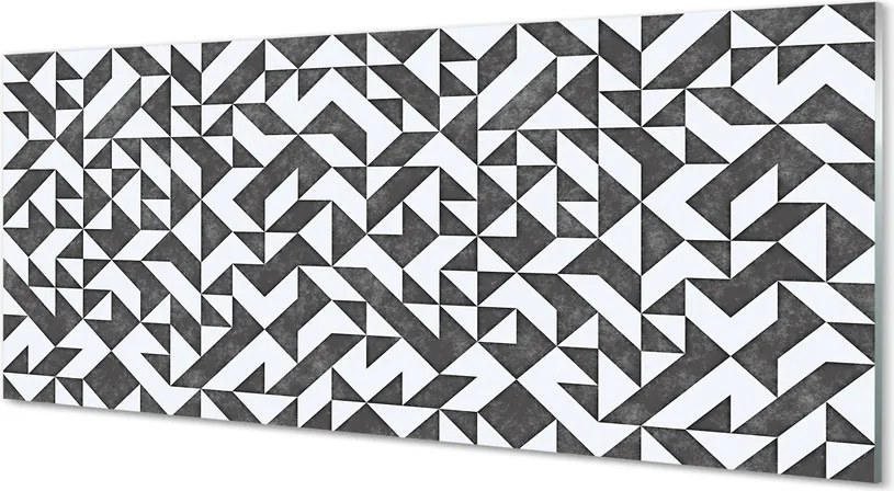 Panel szklany do Kuchni Abstrakcyjne Wielokąty