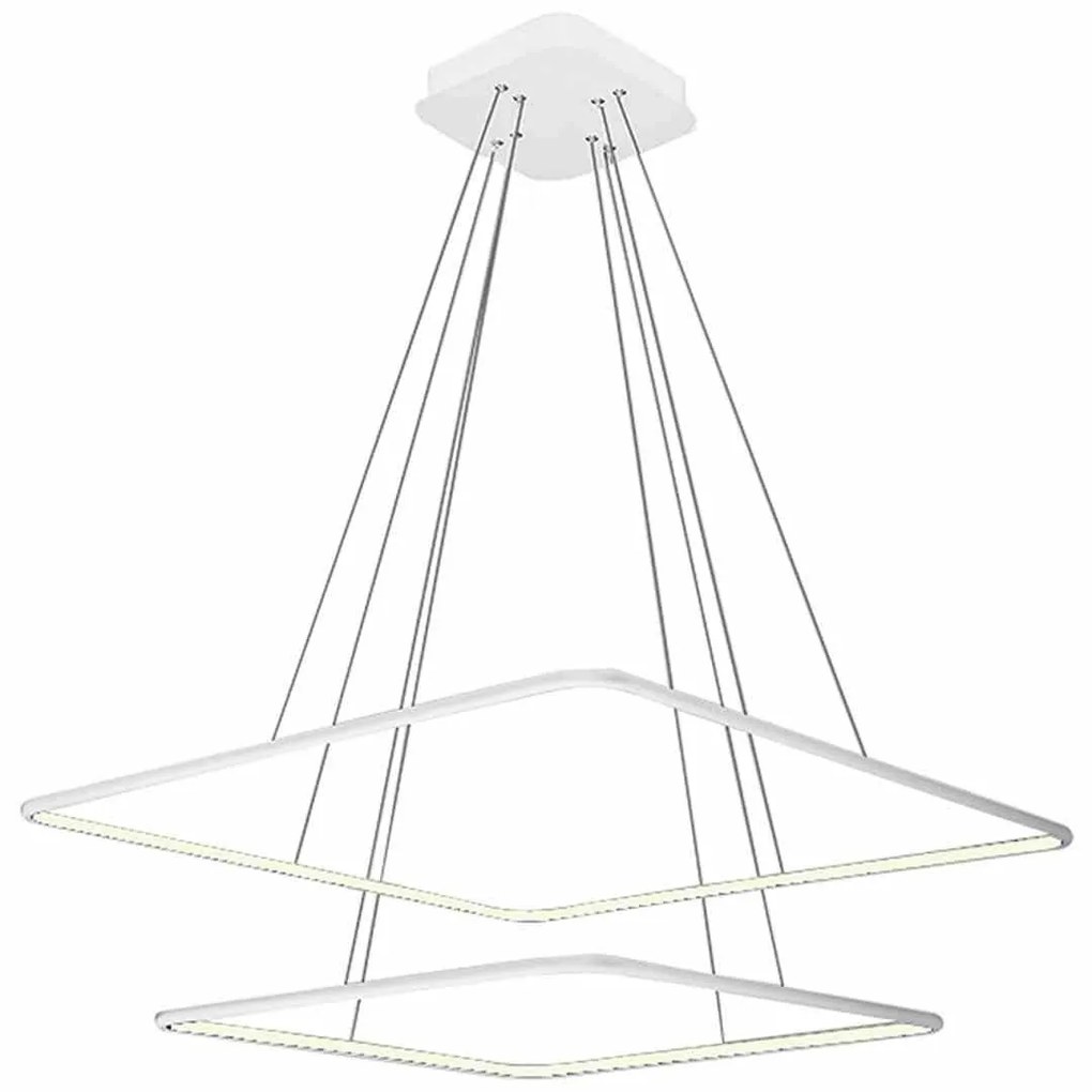 LAMPA WISZĄCA nowoczesna biała NIX WHITE 50W LED