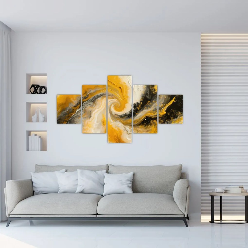 Obraz - Abstrakcja spiralna (125x70 cm)
