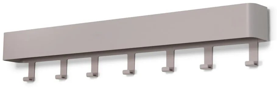 Szarobrązowy metalowy wieszak ścienny z półką 72 cm Dax Play – Spinder Design