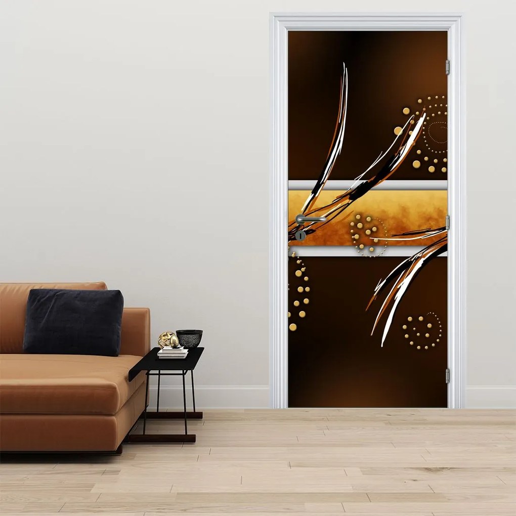 Fototapeta na drzwi - Abstrakcyjne motyle (95x205cm)