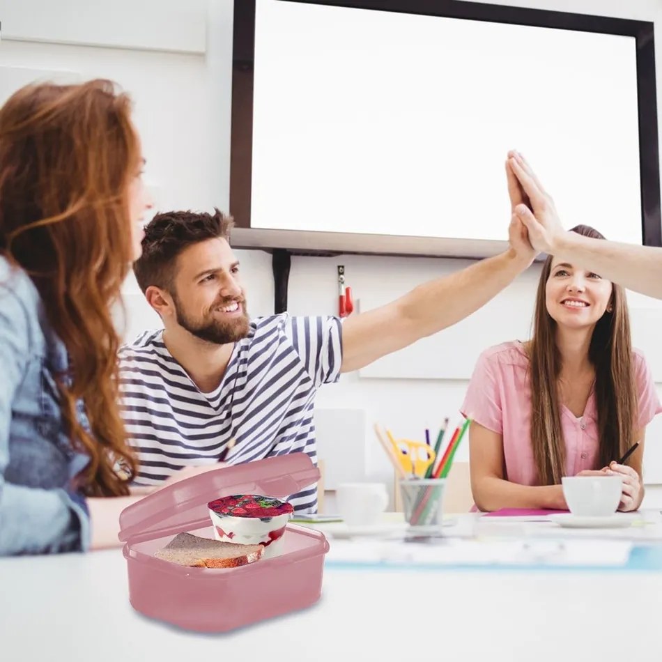 Westmark Pojemnik na przekąski MAXI, 935 ml, różowy, L