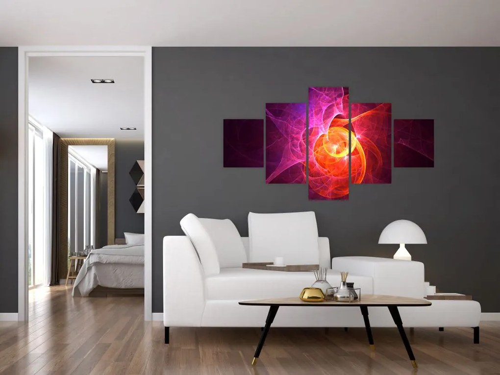 Nowoczesny abstrakcyjny obraz (125x70 cm)