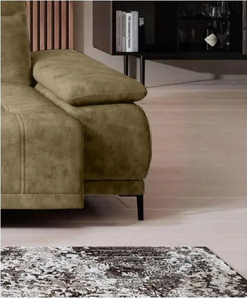 Narożnik FOCUS S z elektryczną regulacją siedziska w tkaninie Promocyjnej SALVADOR 10 WERSAL