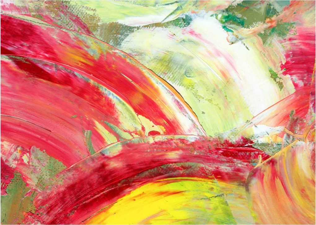 Obraz na szkle abstrakcji - malarstwo (70x50 cm)