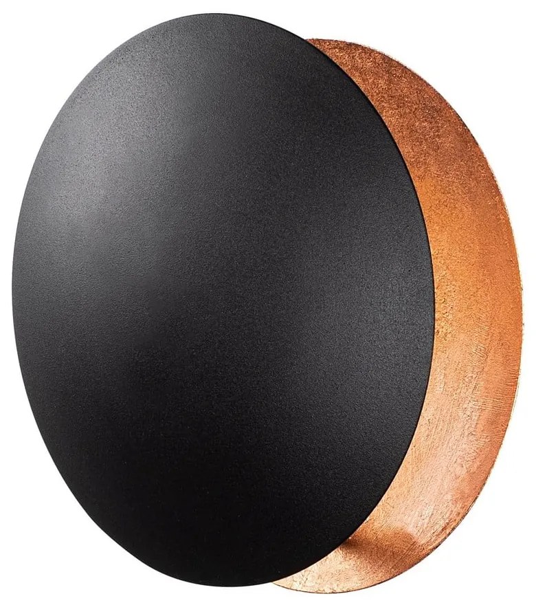 Czarny/w kolorze miedzi kinkiet LED ø 25 cm Yosma – Opviq lights