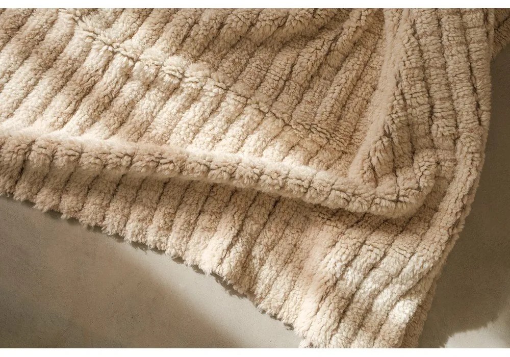 Beżowy wełniany dywan odpowiedni do prania/tkany ręcznie 80x140 cm Unexpected Wool – Lorena Canals