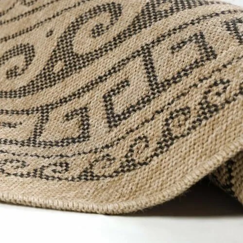 Dywan Comilla 0887 black, śr. 160 cm, śred. 160 cm