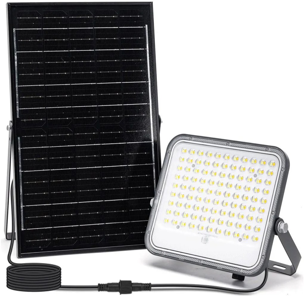 Aigostar - LED 150W solarny reflektor 3,4V IP66 ściemnialny + DO