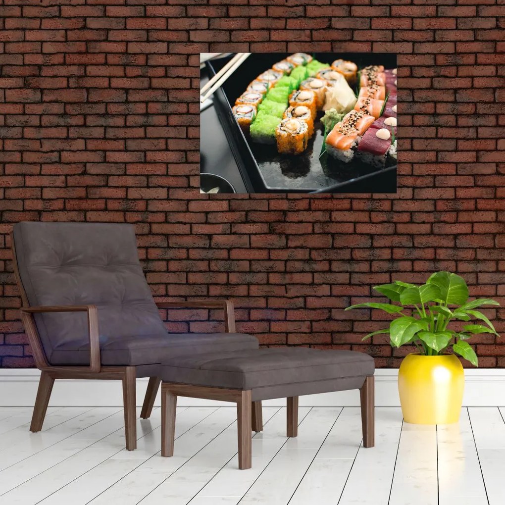 Obraz na szkle - Sushi (70x50 cm)