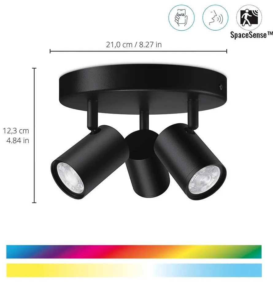 Inteligentna lampa punktowa z gwintem GU10 5 W Imageo – WiZ