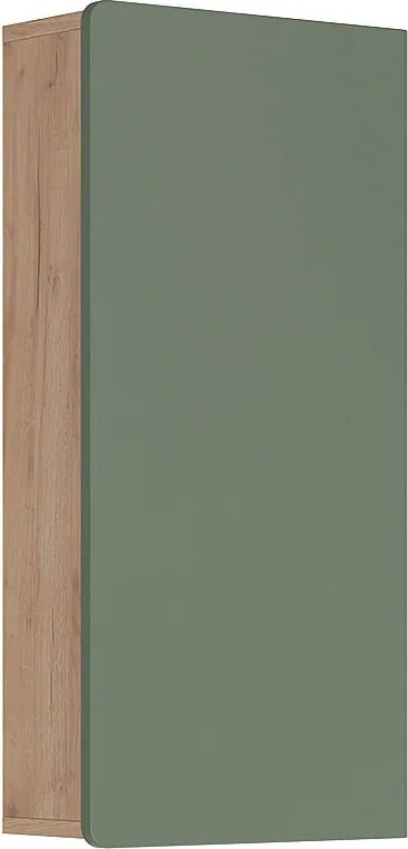 Szafki ścienne zielony/złoty dąb 36.6x15.6x76.6 izan