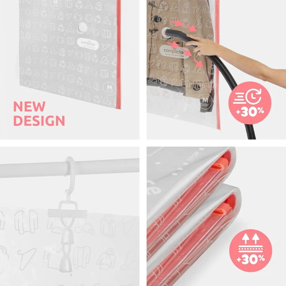 Worki próżniowe zestaw 4 szt. Hanging Vacuum M/L – Compactor