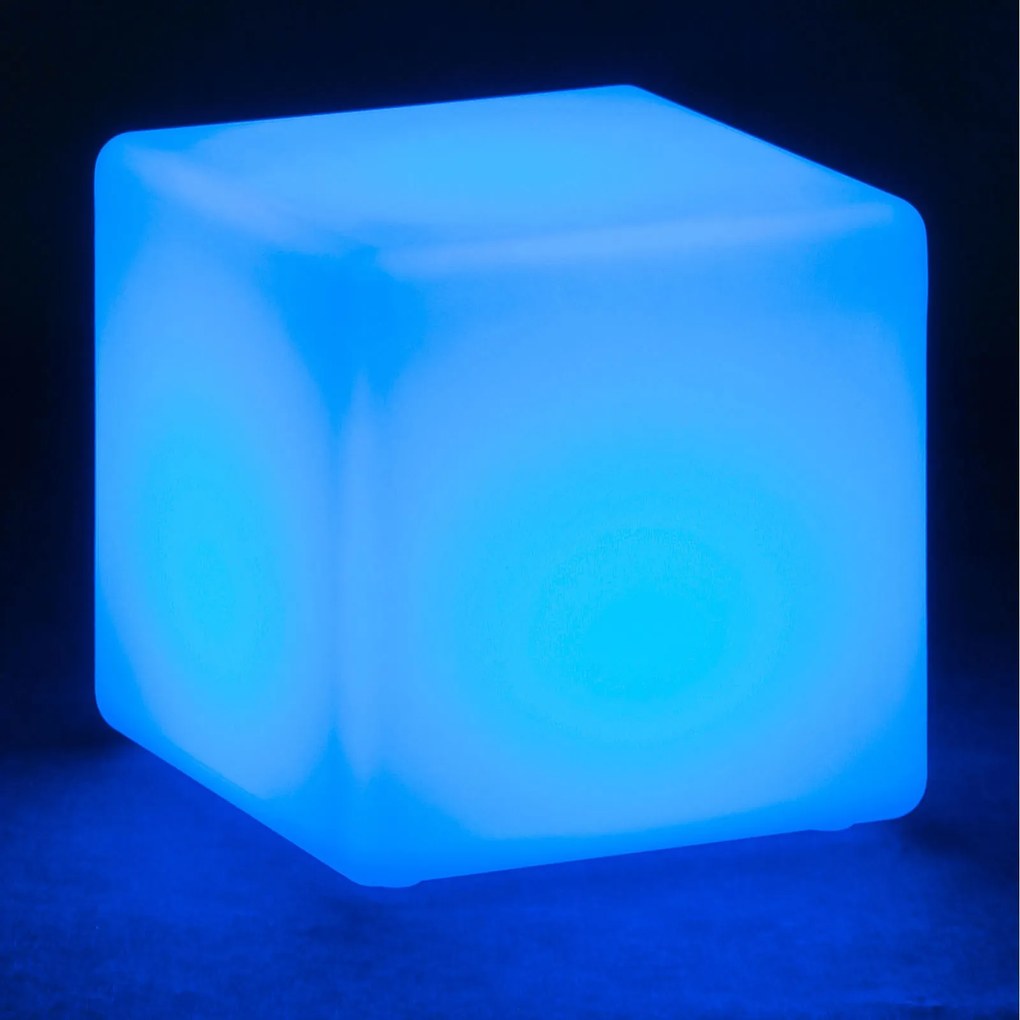 Podświetlany taboret LED, 40 x 40 x 40 cm