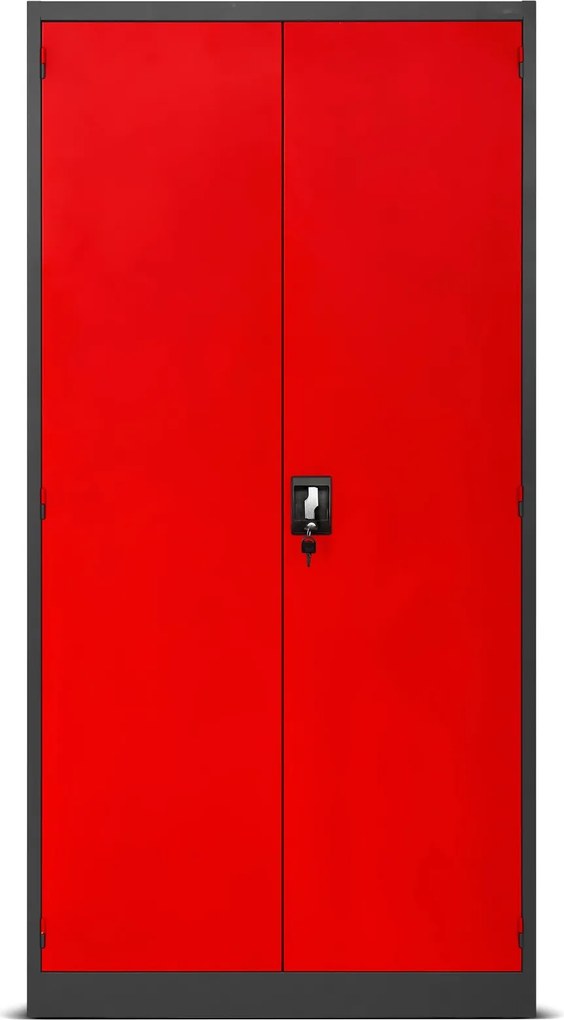 Szafa narzędziowa z 2 szufladami Szymon 92x50x185 cm antracyt/czerwony