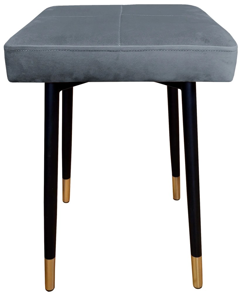 Taboret MAX BL14 szary podstawa czarna/złota