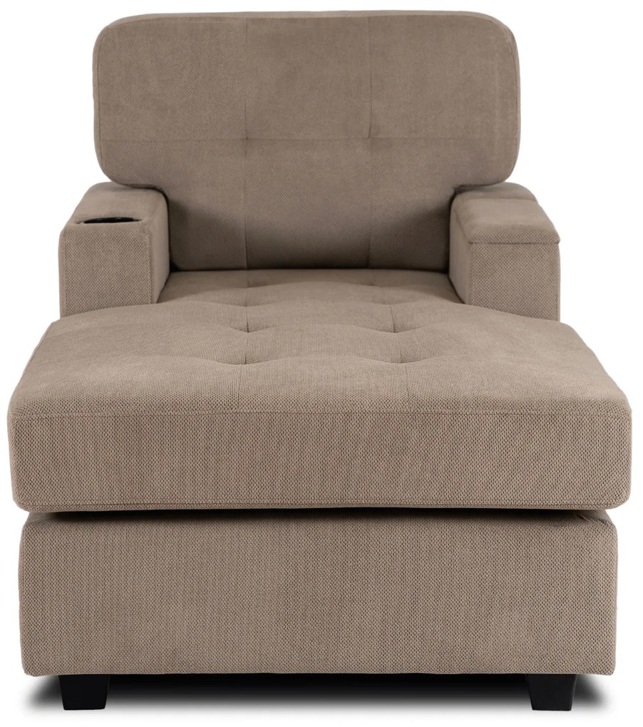 Fotel Wypoczynkowy Sofa NEO Beżowy Tapicerowany Nowoczesny