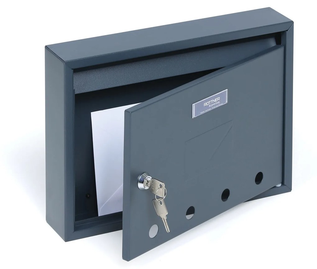 Skrzynka pocztowa odpowiednia do montażu IMOLA, antracytowa