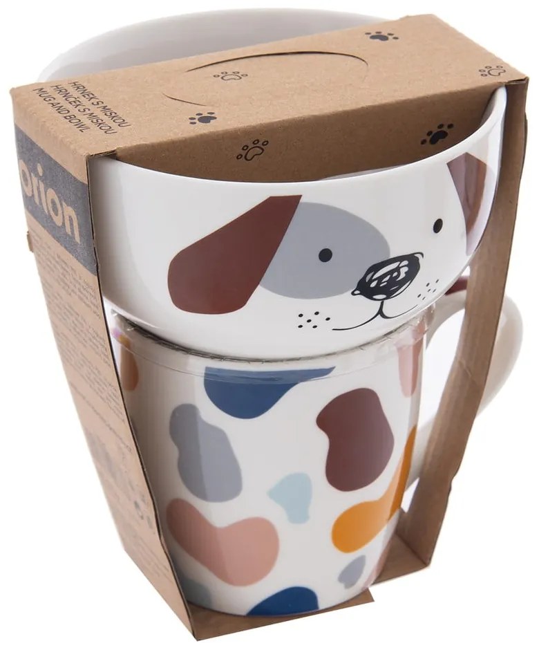 Porcelanowy zestaw kubka i miski 2 szt. 350 ml – Orion