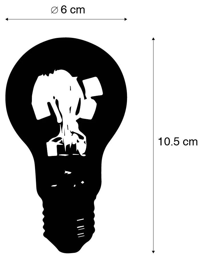 Zestaw 5 żarówek LED E27 o ściemnianym natężeniu światła Kelvin A60 Goldline 8W 806lm 2000-2700K