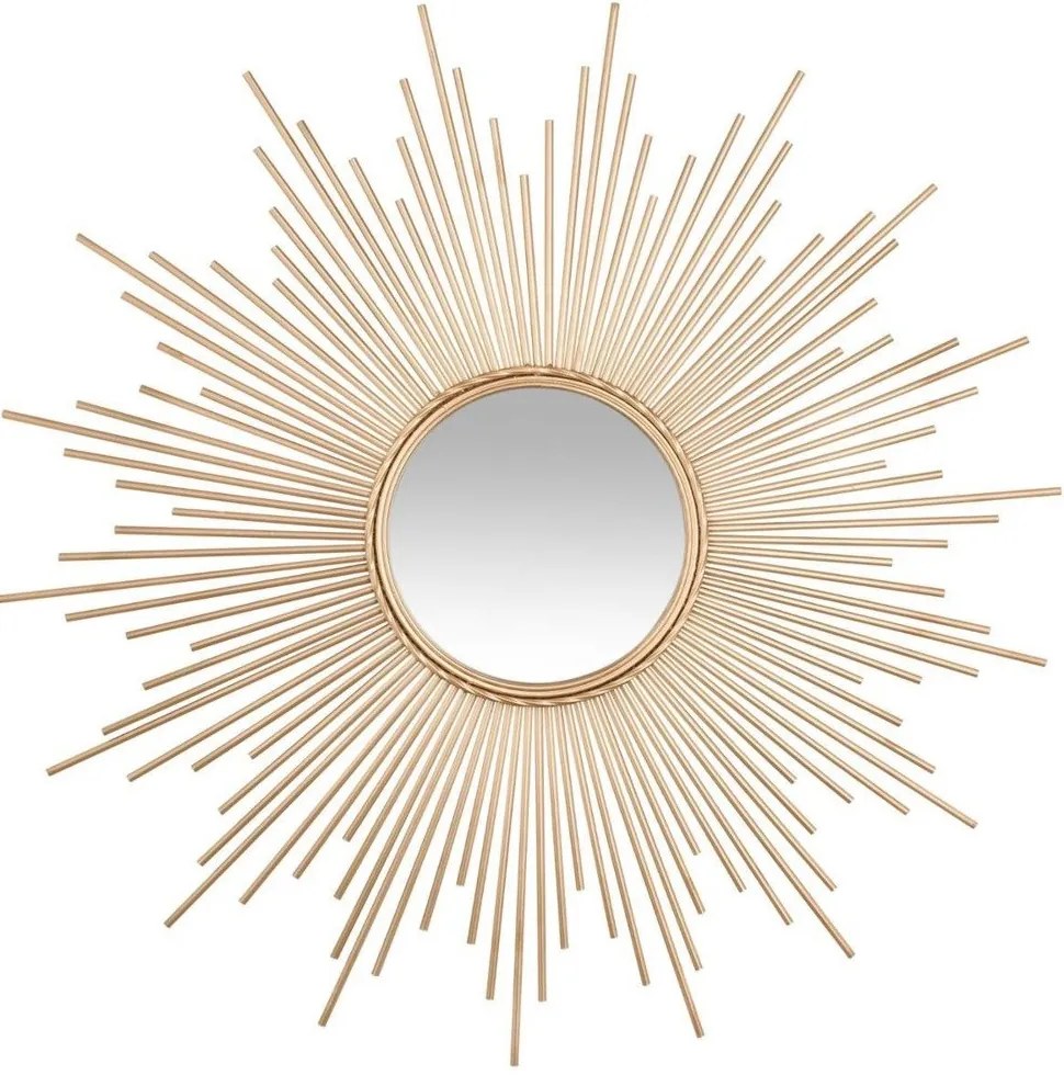 Dekoracyjne lustro ścienne GOLD SUN Ø 98,5 cm