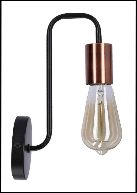 Czarny nowoczesny kinkiet - 5X K185 W5-D87