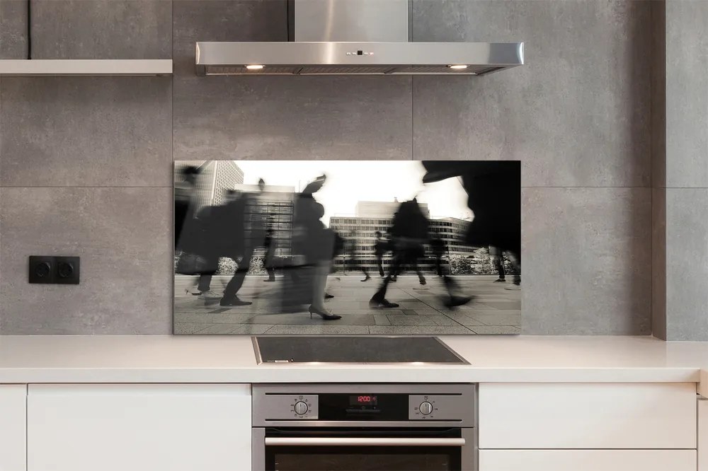 Panel nad Blat Kuchenny Tłum Ludzi w Metropolii