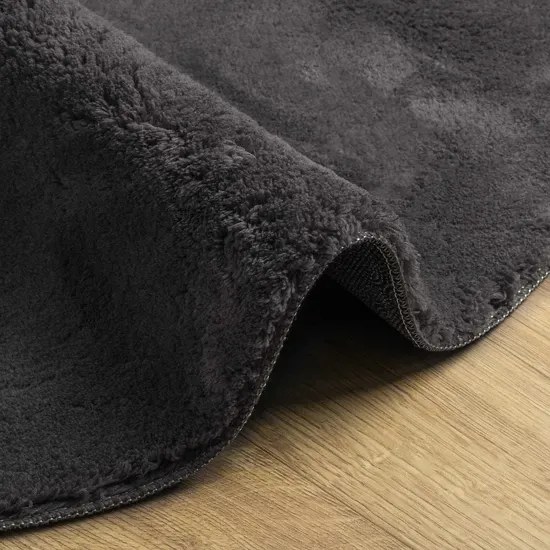 Antracytowy owalny dywan 80x150 S6-M53