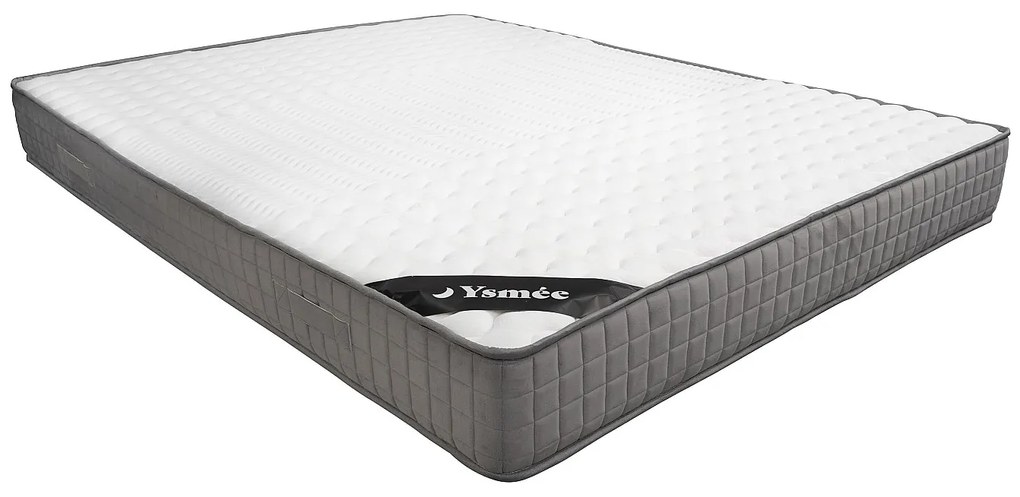 Zestaw 160 x 200 cm stelaż listwowy + materac piankowy z pamięcią kształtu 11 stref gr.22cm - DANEVO od YSMÉE