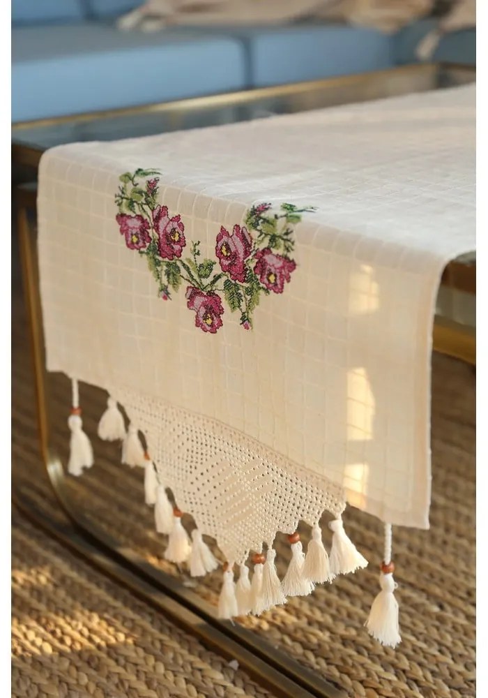Bawełniany bieżnik 45x150 cm Cross – Oyo Concept