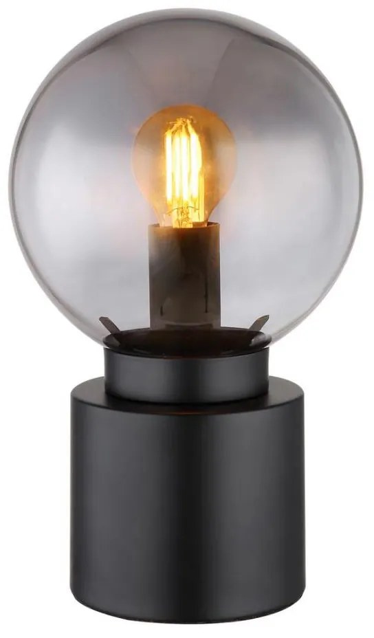 Globo 21003B - Lampa stołowa MARKA 1xE14/25W/230V czarna