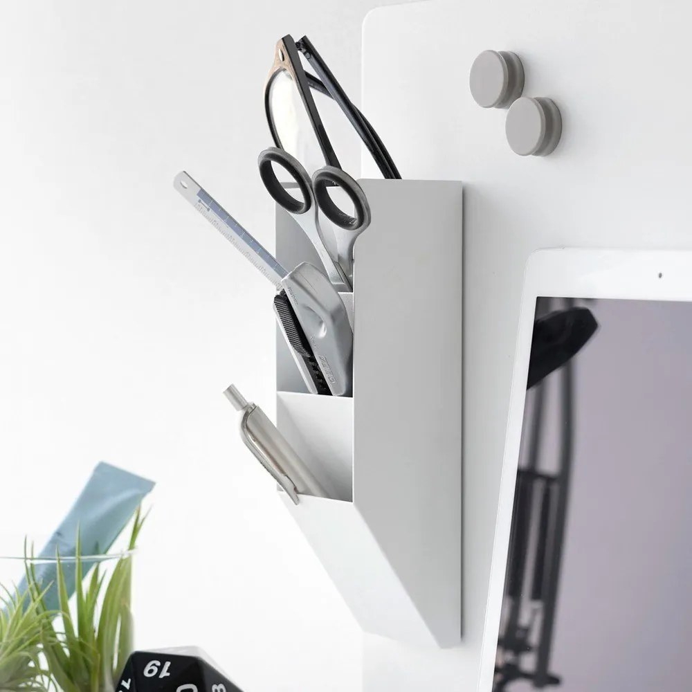 Biały metalowy organizer na artykuły papiernicze Tower – YAMAZAKI