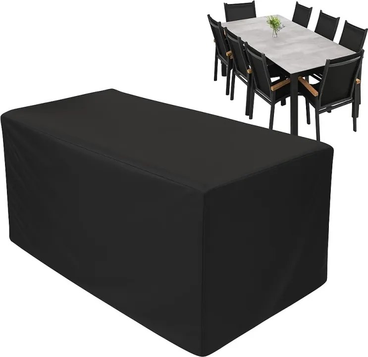 Doppler Pokrowiec ochronny na stół 220x100 cm + 6 do 8 regulowanych krzeseł