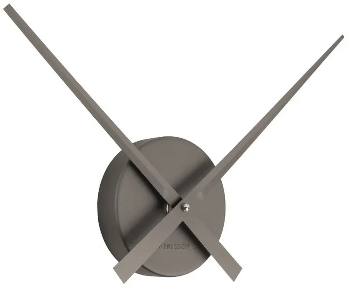 Designerski zegar ścienny Karlsson 4348GY, szary, średnica 48 cm