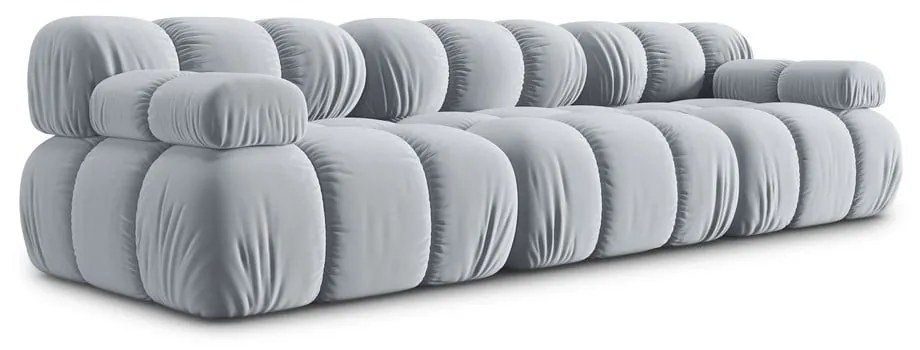 Jasnoniebieska aksamitna sofa 282 cm Bellis – Micadoni Home