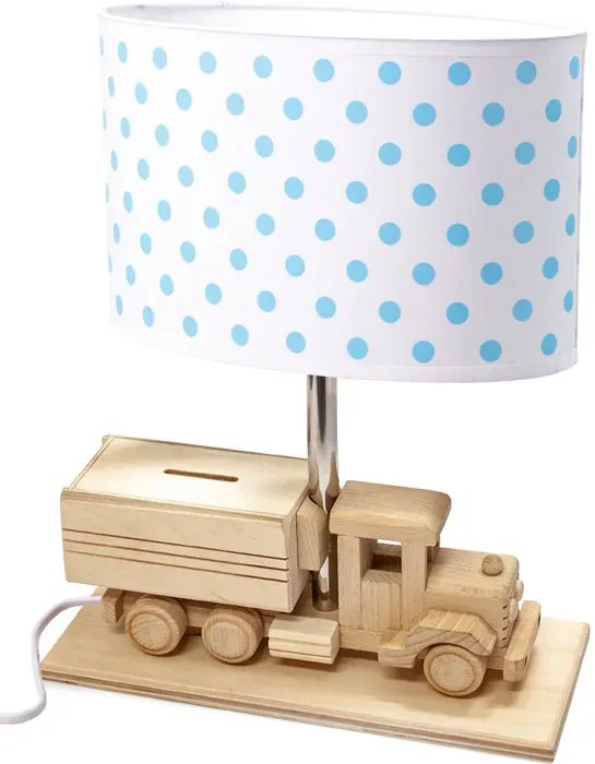 Biało-niebieska lampka skarbonka dla dzieci - S190-Tropez