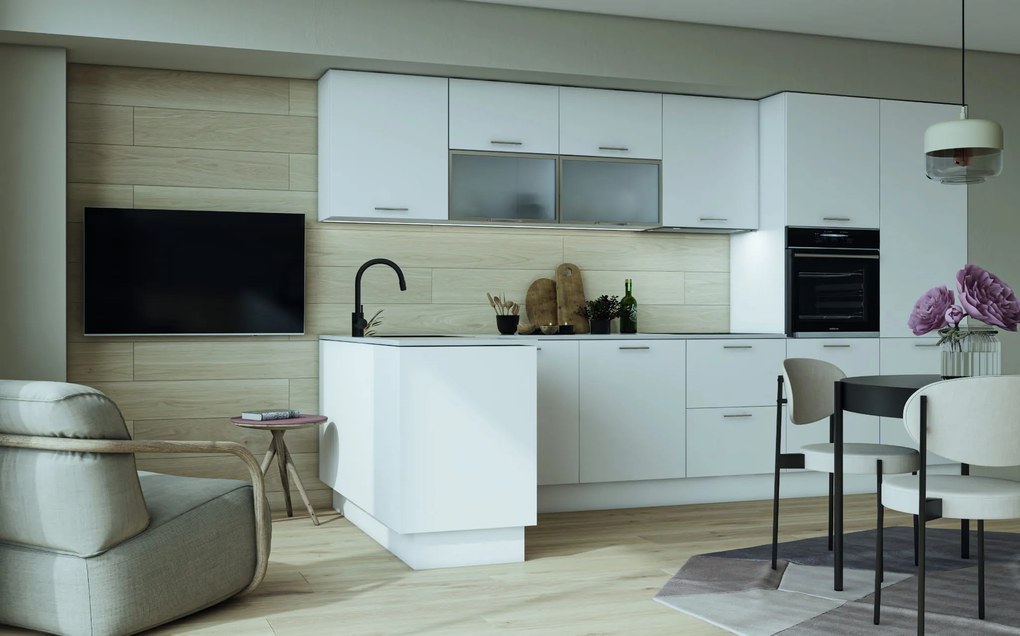 Kuchenna szafka modułowa dolna z szufladami Hettich BELLA D3S-80/82 biały mat