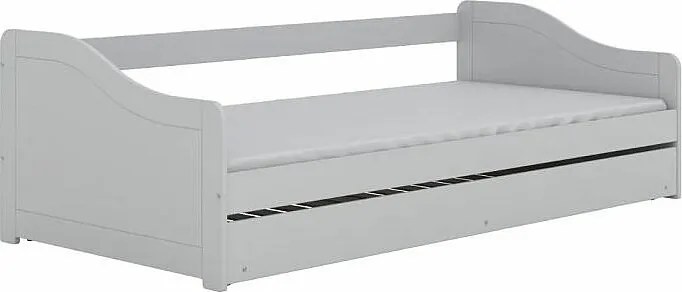 Łóżko młodzieżowe BLANKA 200x90 białe z szufladą