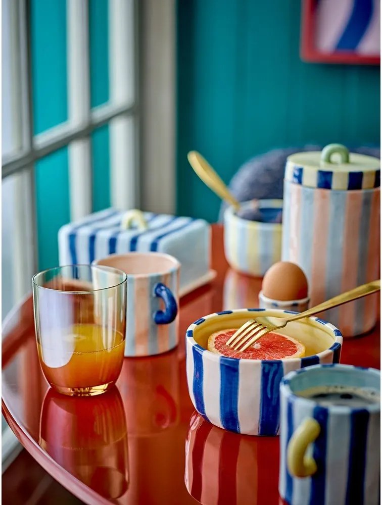 Niebiesko-różowe kubki ceramiczne zestaw 2 szt. 250 ml Phoenix – Bloomingville