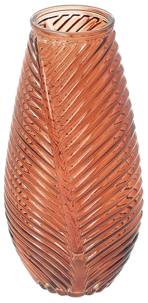 Szklany wazon Leaf I 13x10x29 cm
