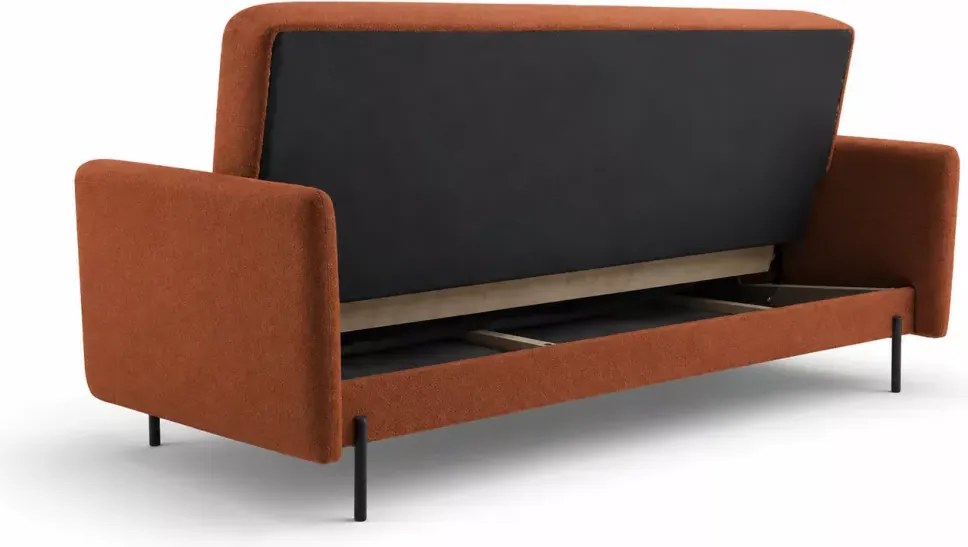 Kanapa Velario – nowoczesna sofa 3-osobowa z funkcją spania i pojemnikiem na pościel, dostępna w 6 kolorach tkanin szenilowych