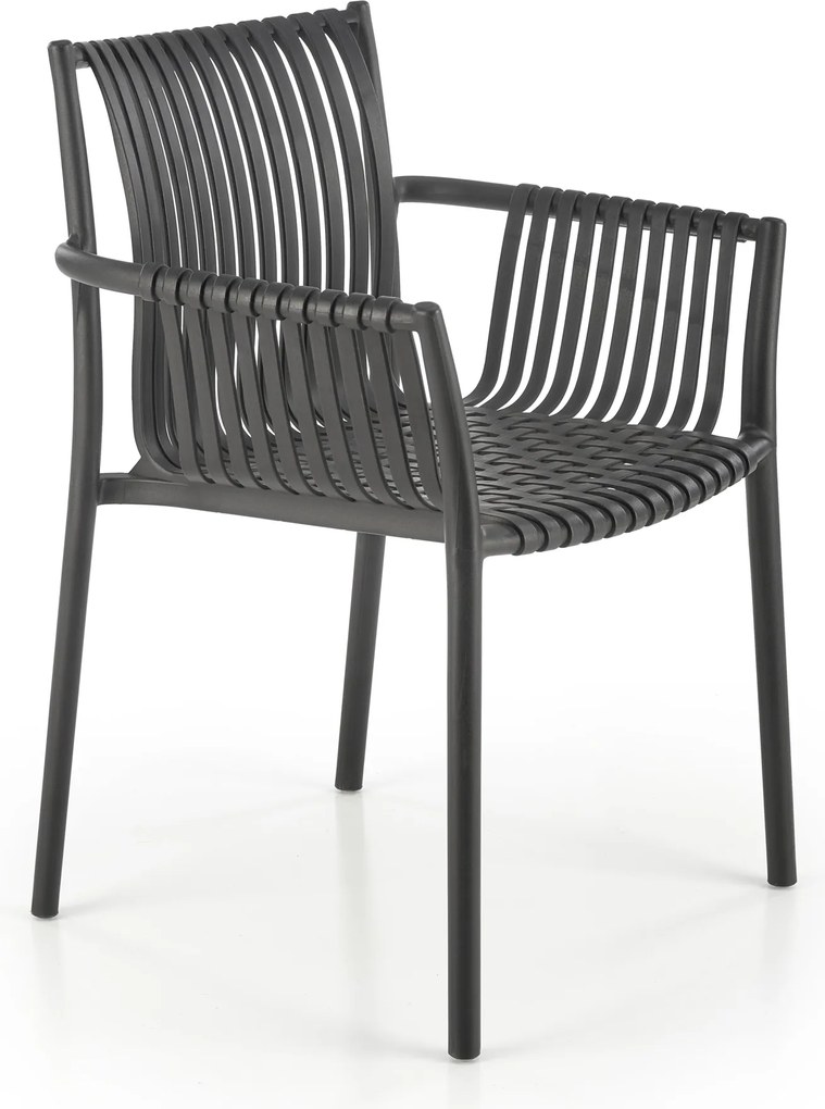 Sztaplowane krzesło ogrodowe z podłokietnikami K492