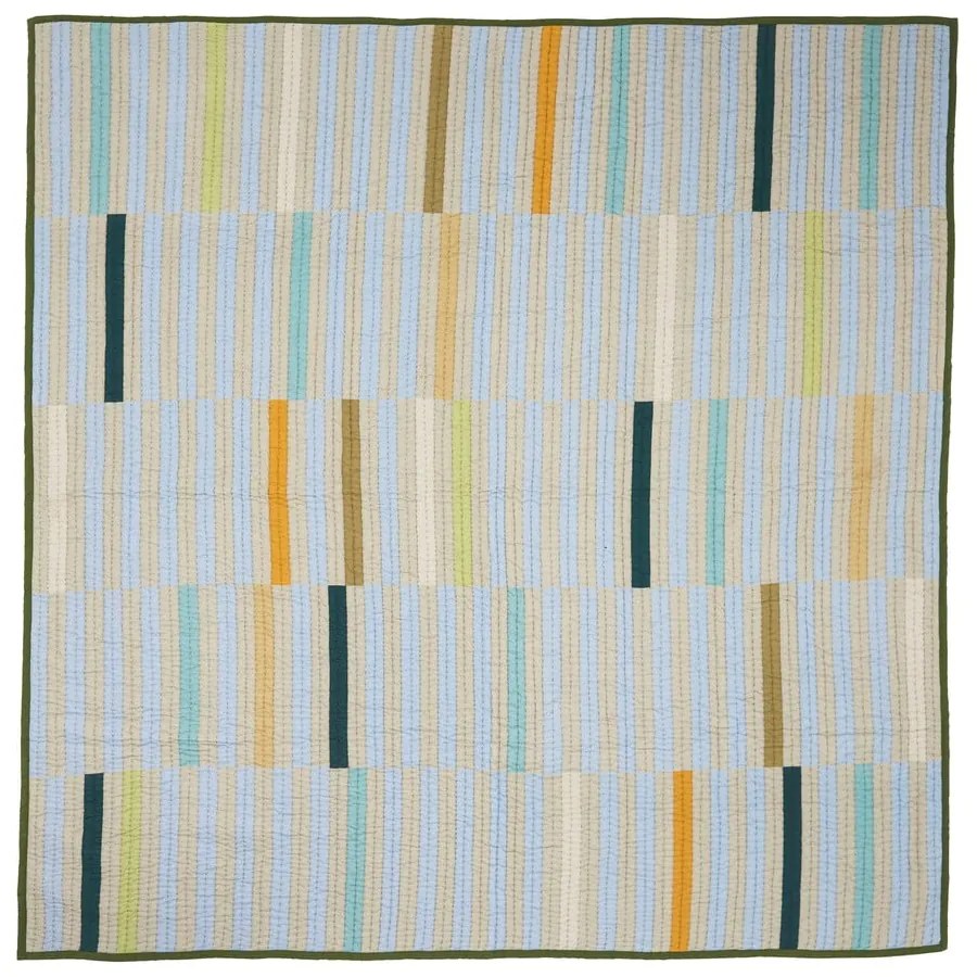 Zielona bawełniana narzuta na łóżko dwuosobowe 260x260 cm Twist – Hübsch
