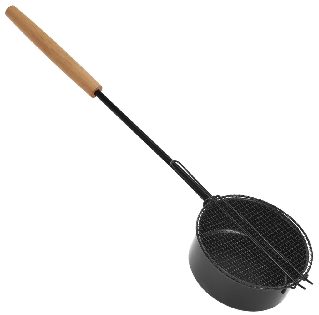 Patelnia na ognisko z kratką, dł. 51,5 cm
