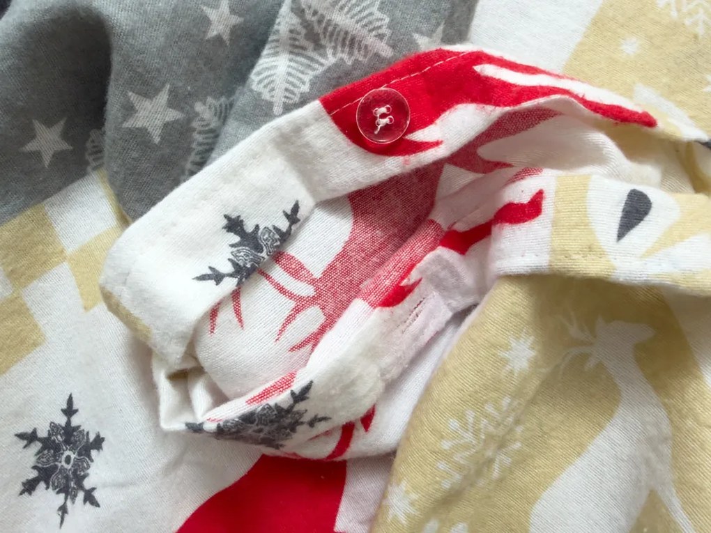 PrzytulneMieszkanie.pl PrzytulneMieszkanie.pl Flanelowa pościel CHRISTMAS TIME kolorowa Rozmiar pościeli: 2 szt 70 x 90 cm | 200 x 220 cm