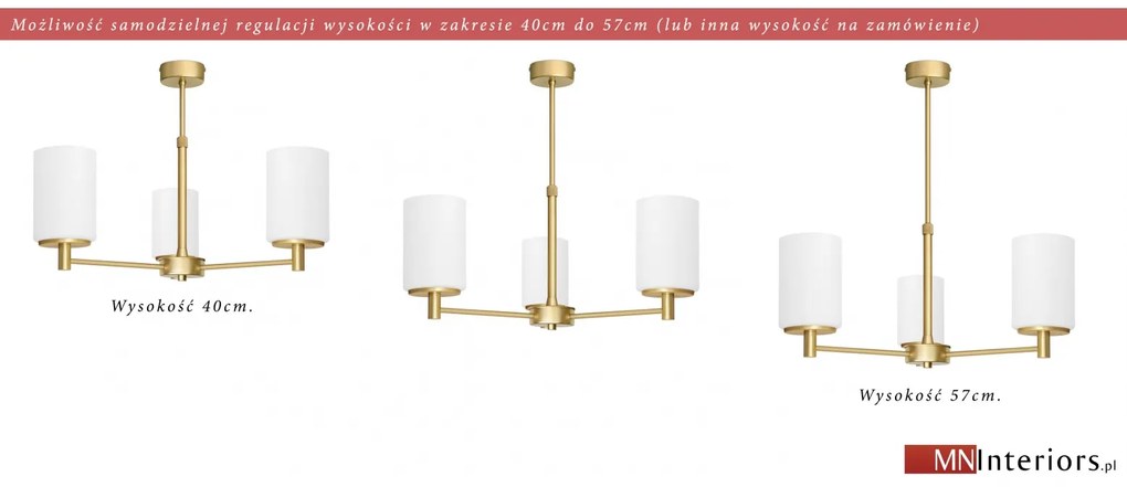 Złoty żyrandol KR-S3AR