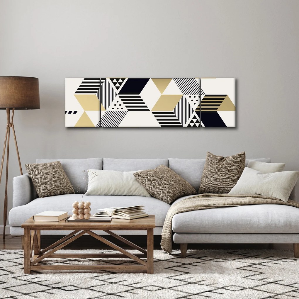 Obraz - Kształty geometryczne N⁰1 (170x50 cm)