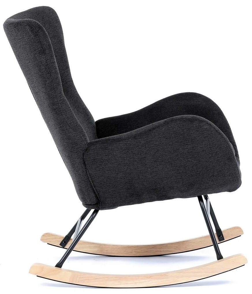 Fotel bujany BK2, czarny